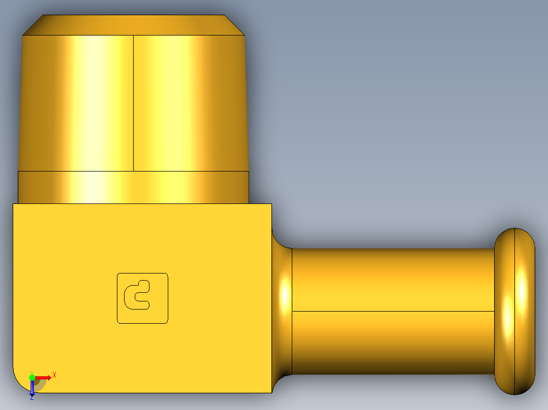 倒齿式工业管接头Beaded Hose Barb 90Deg Elbow Tube to Male Pipe 269HB-6-6俯视图