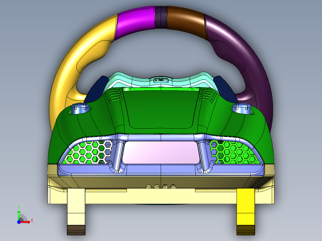 罗技G29力反馈游戏方向盘前视图