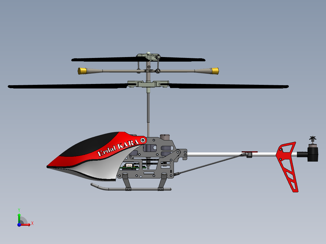 直升飞机 飞机模型设计 (61)前视图
