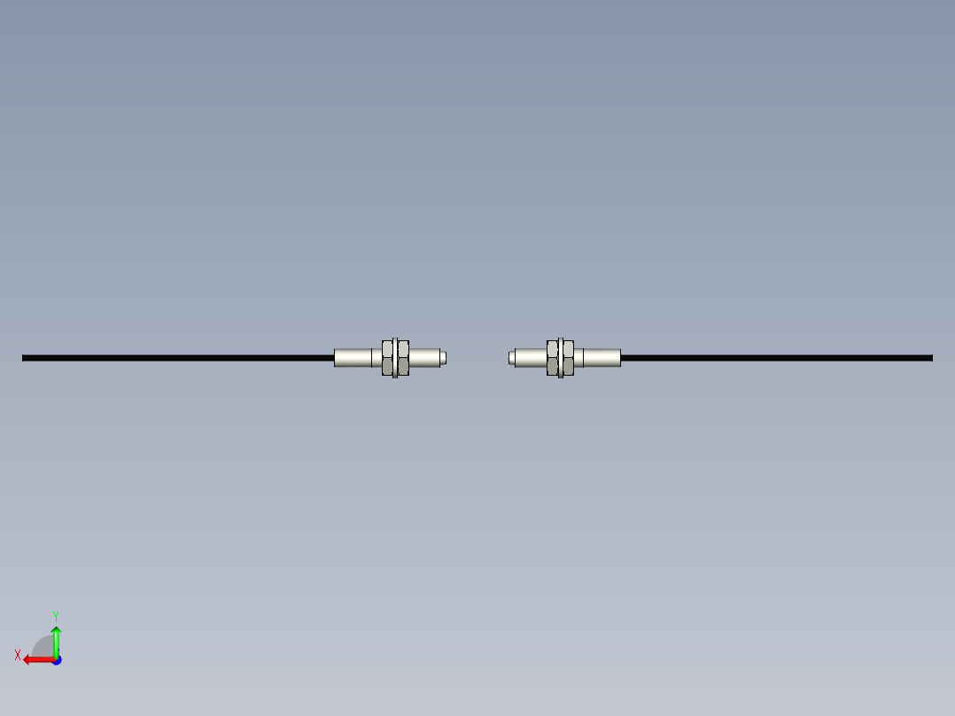 光纤元件对射型FT-D310后视图