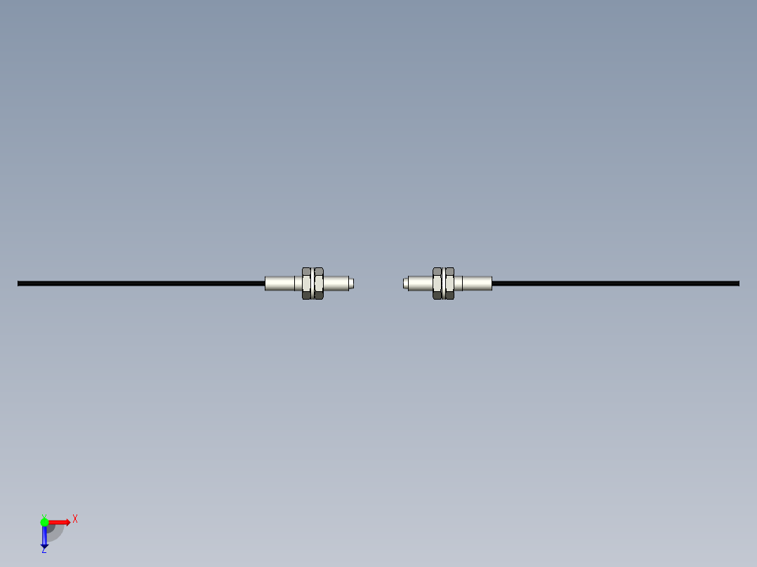 光纤元件对射型FT-D310俯视图