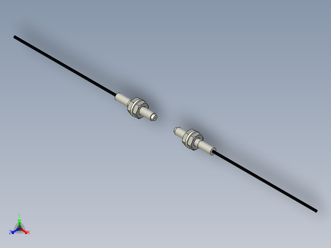 光纤元件对射型FT-D310正等轴测图