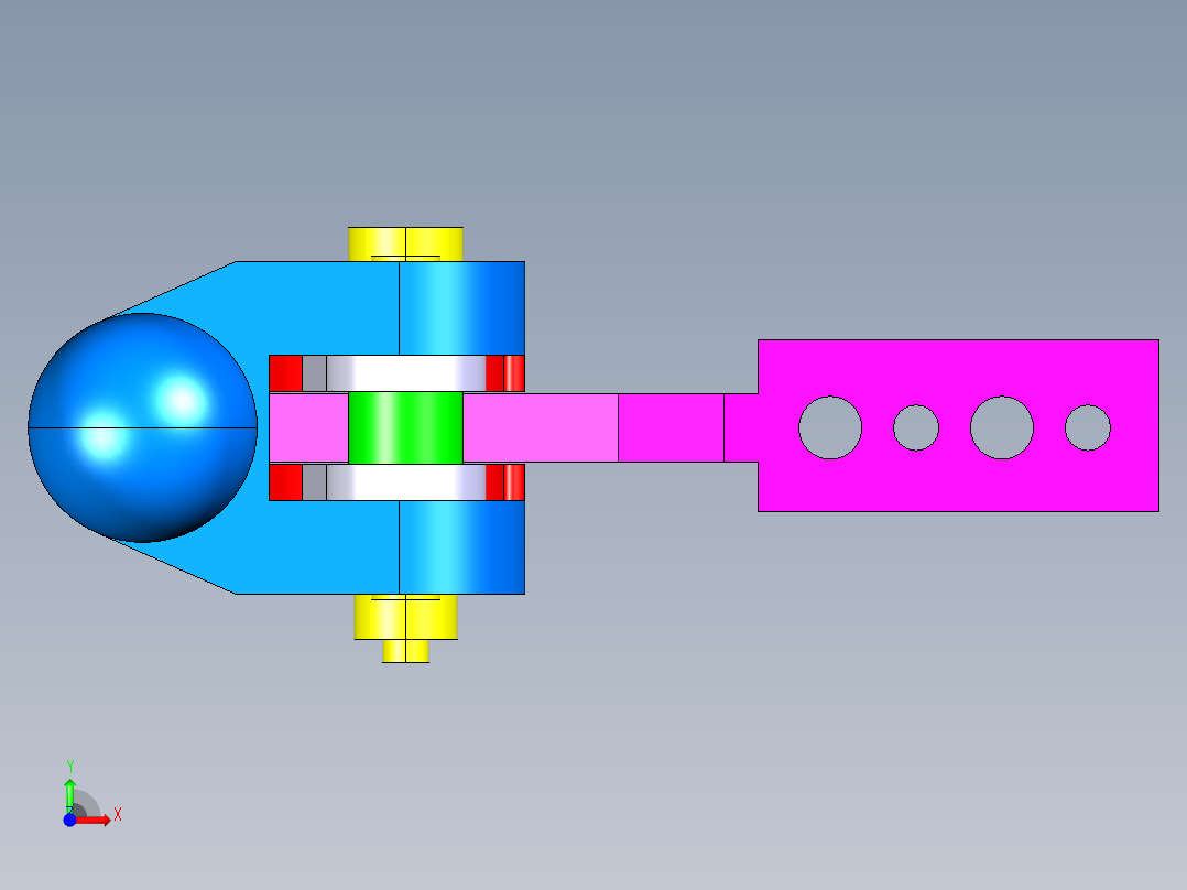 德克斯TUNKERS气缸数模T5-01BA前视图