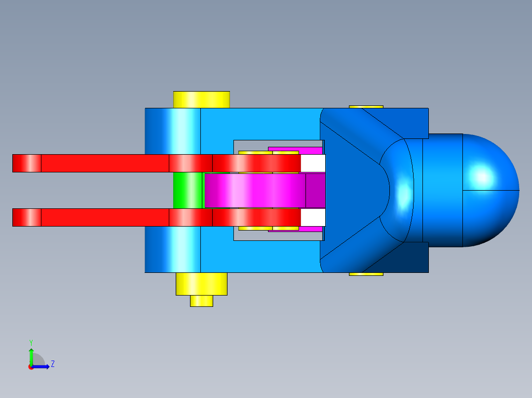 德克斯TUNKERS气缸数模T5-01BA左视图