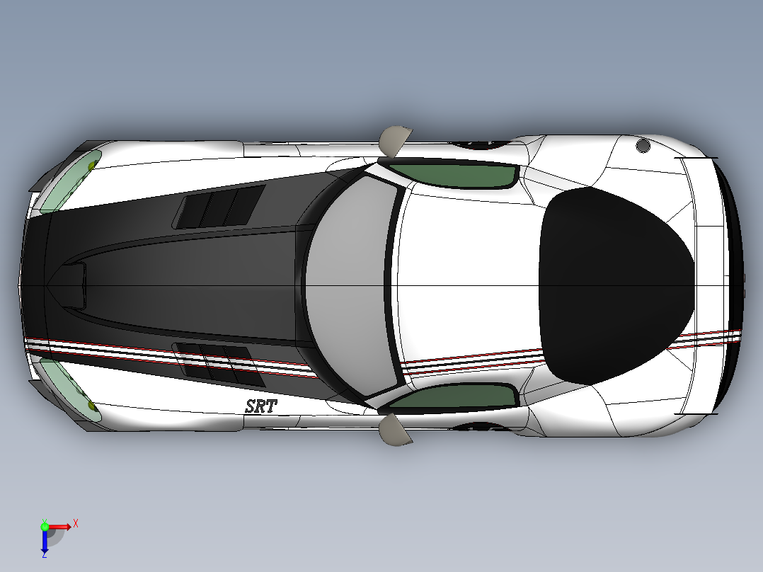 汽车车身 (49)俯视图