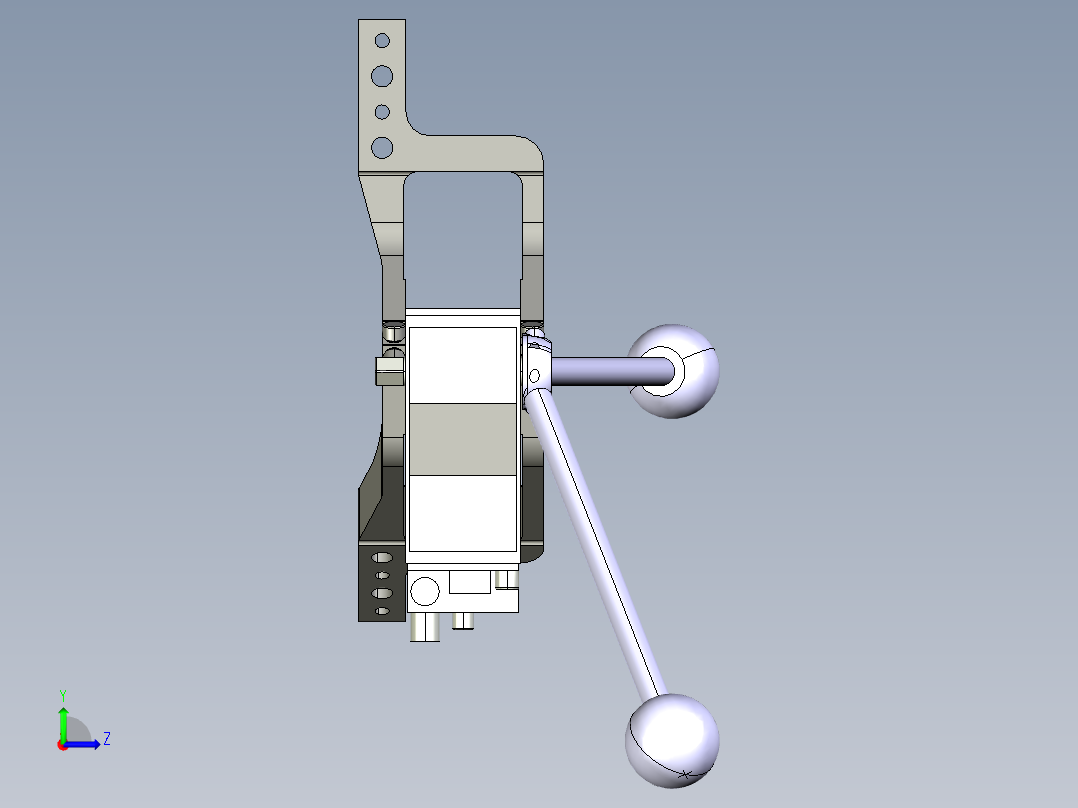 德克斯TUNKERS气缸数模V_50_1_Z_A11_T12_45~120左视图