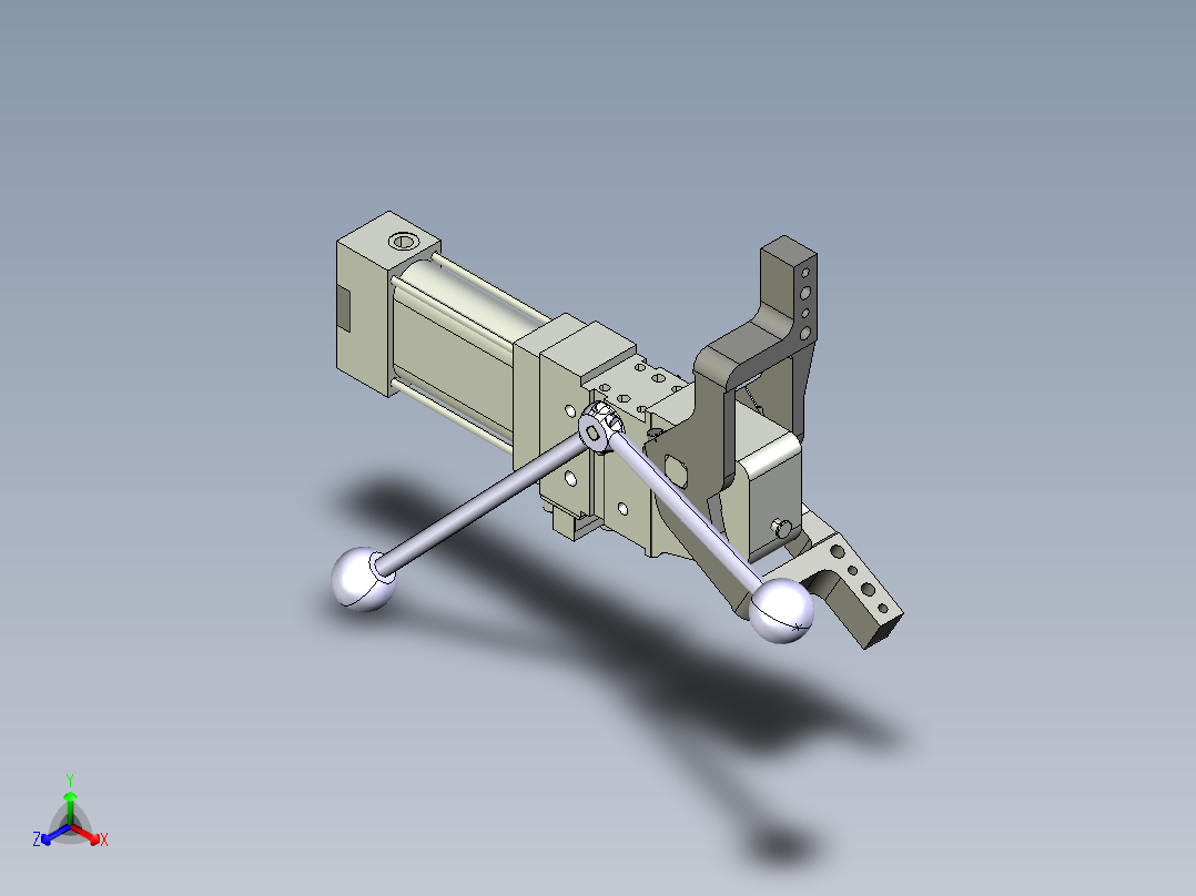 德克斯TUNKERS气缸数模V_50_1_Z_A11_T12_45~120正等轴测图