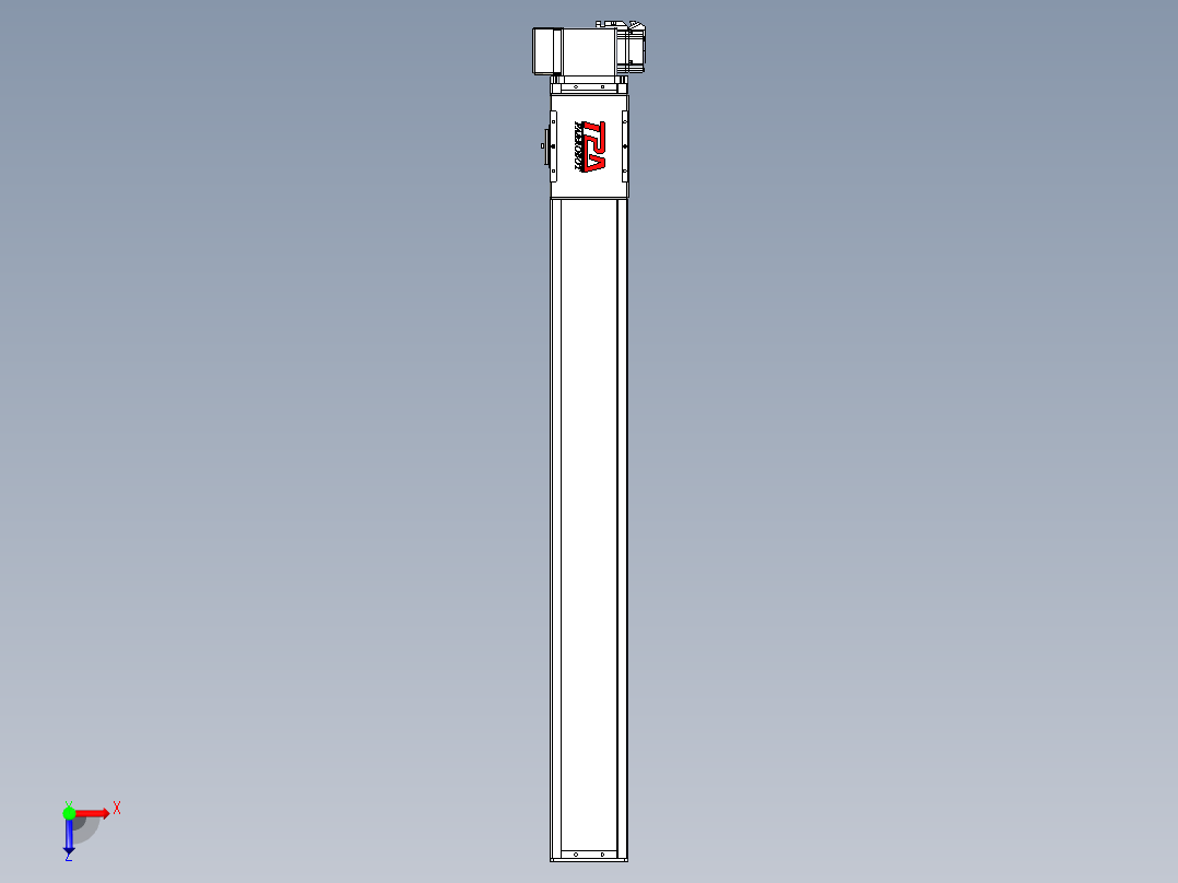 同步带全封闭直线模组TPA-HCB-110D-90-L900-RP-Y-P40-N3俯视图