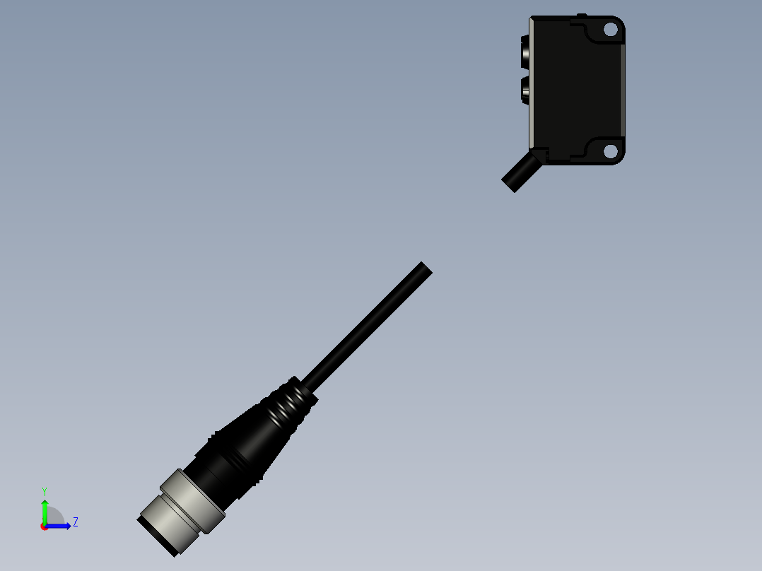 基恩士PZ-G102EN_G102EP_kc图纸模型左视图