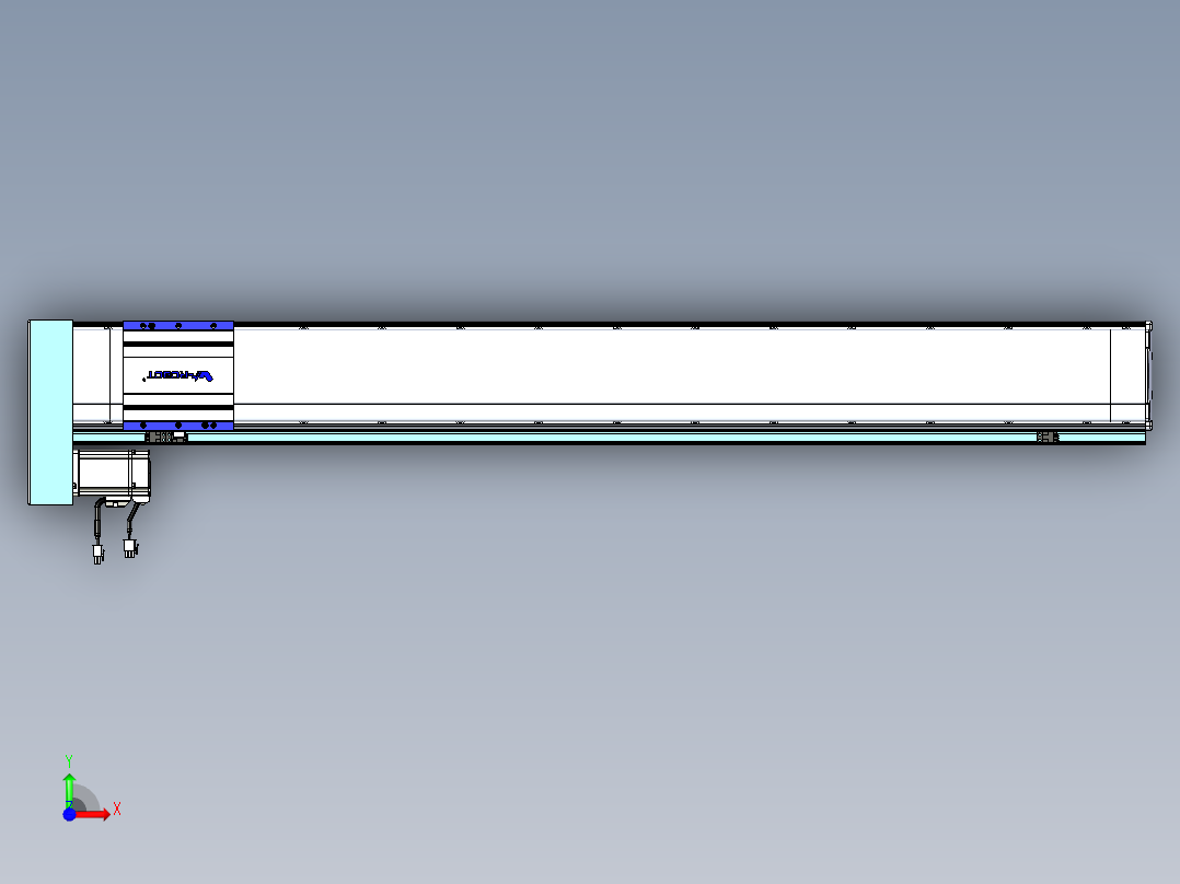 VF丝杆传动-一般环境VF14-Lxx-C-S1100-BL-ZP40-C3前视图