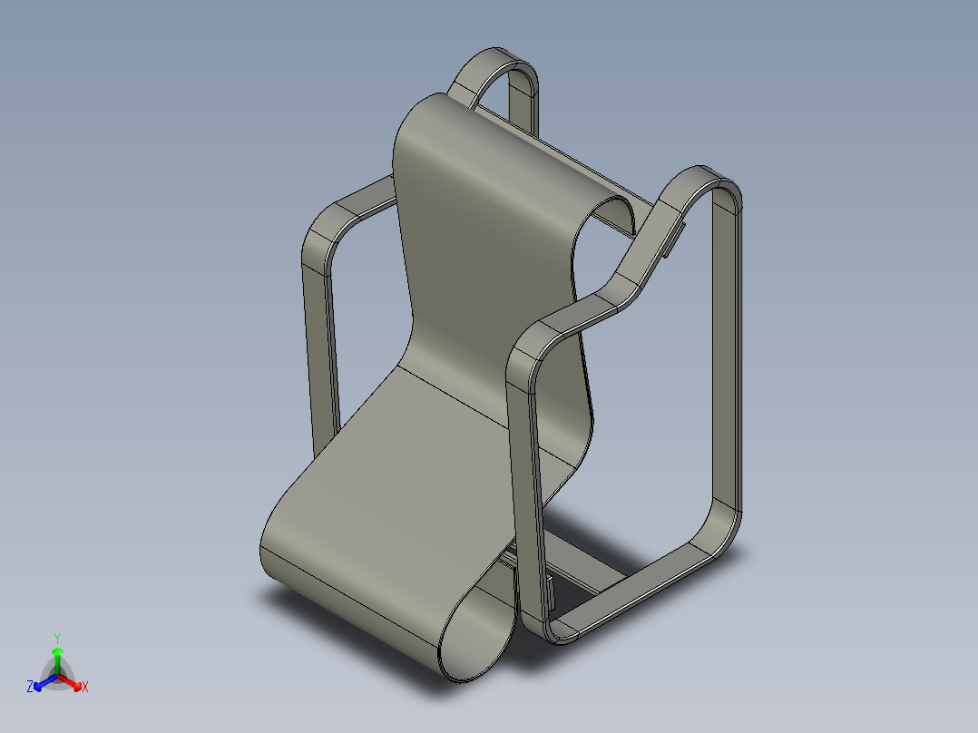 阿尔瓦 阿尔托 扶手椅正等轴测图