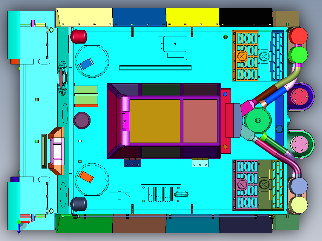 二战新创意坦克俯视图