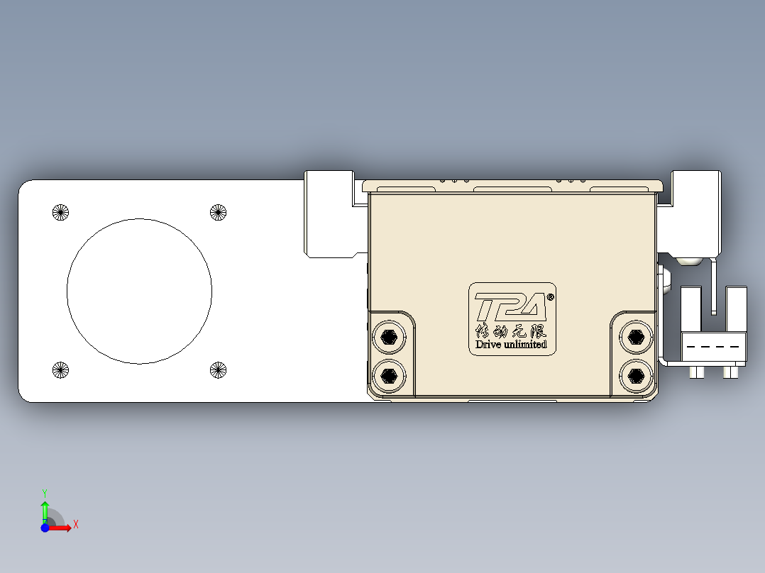 TPA-KNR-60E-1210C-L650A1-ML-H10-N3线性模块铝制底座前视图