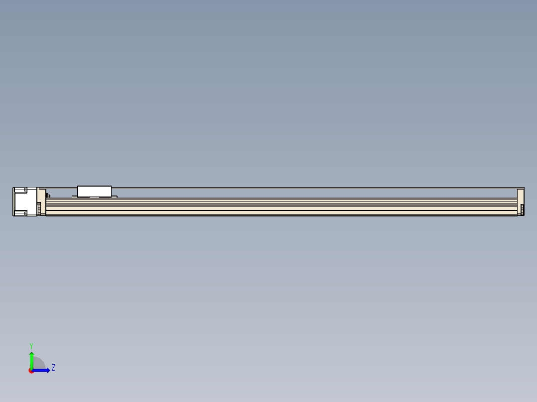 TPA-KNR-60E-1210C-L650A1-ML-H10-N3线性模块铝制底座左视图