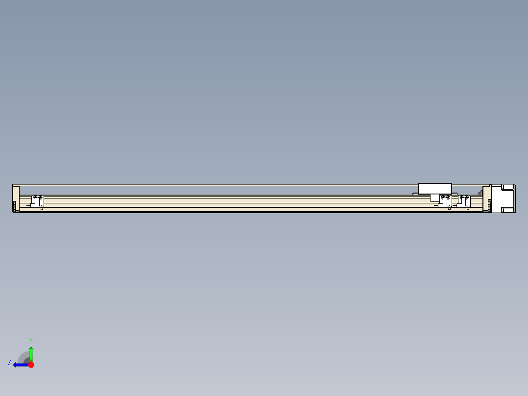 TPA-KNR-60E-1210C-L650A1-ML-H10-N3线性模块铝制底座右视图