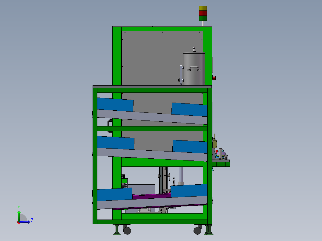 压装活塞及安装矩形圈设备sw16可编辑左视图