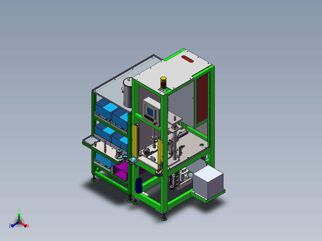 压装活塞及安装矩形圈设备sw16可编辑正等轴测图