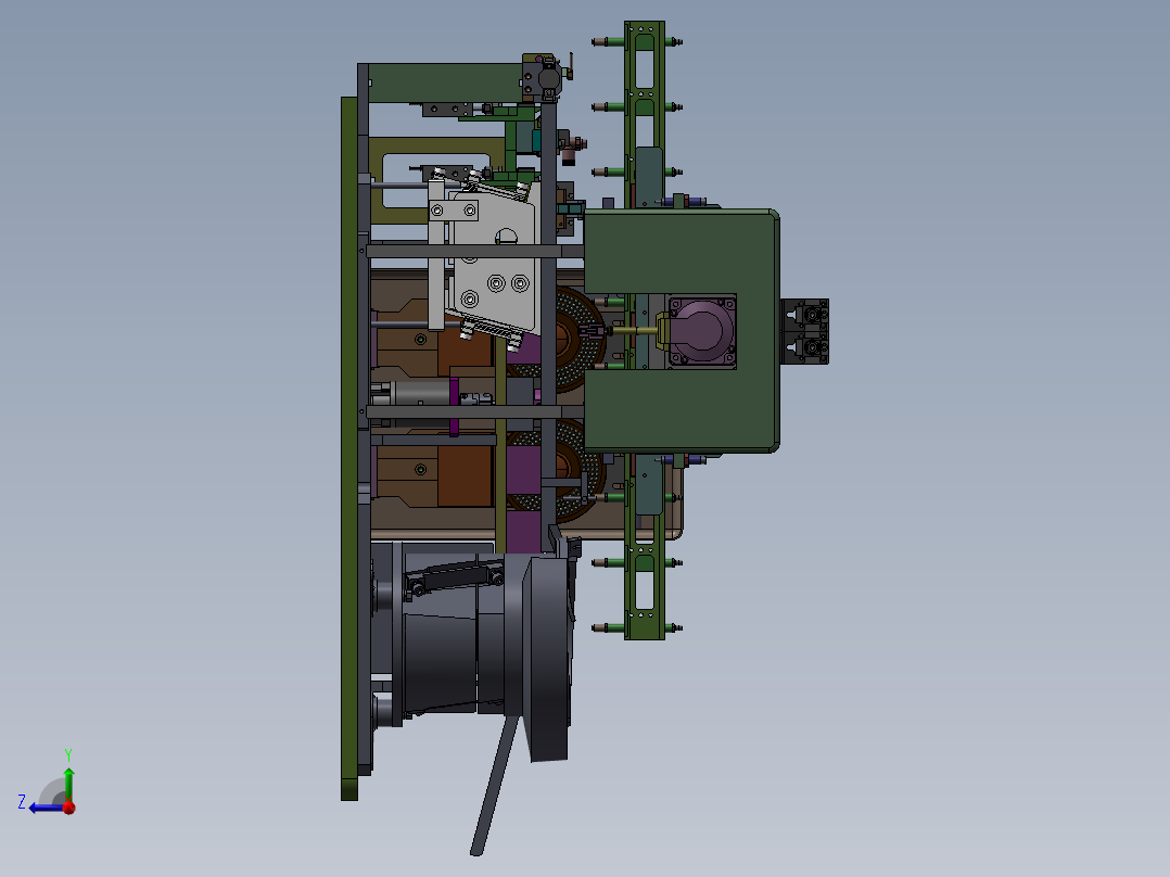 平行传输机sw22右视图