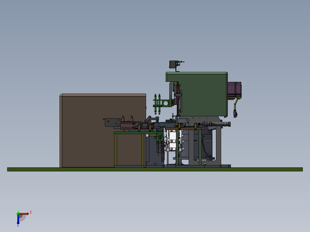 平行传输机sw22俯视图