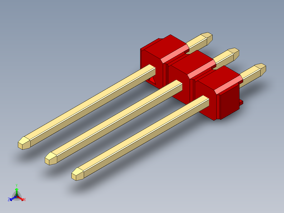 彩色公头100mil（2.54mm）系列-DS1021_red_1x03p_100mil_Type5_rev1.0