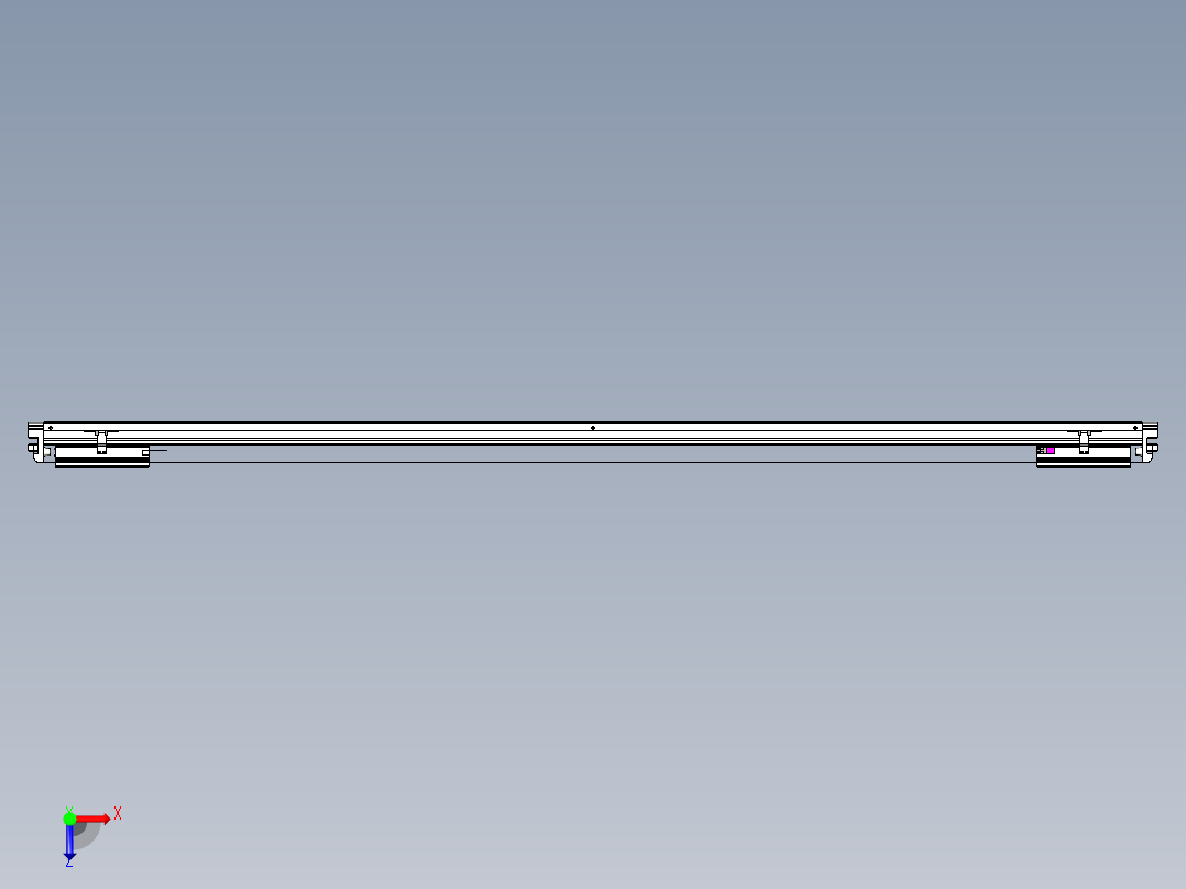 威洛博VL系列直线电机模组-2VL22H3-S1950俯视图