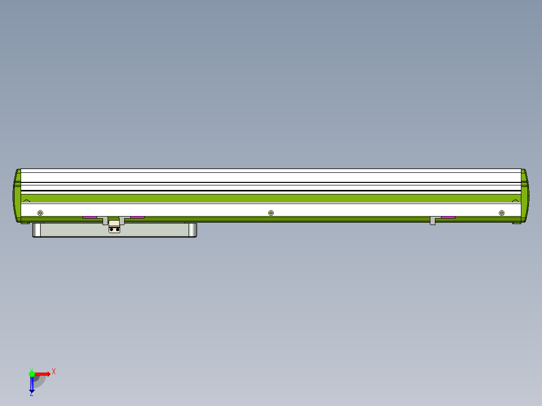 威洛博LC系列3d模型模组LC14S2Y-S400俯视图