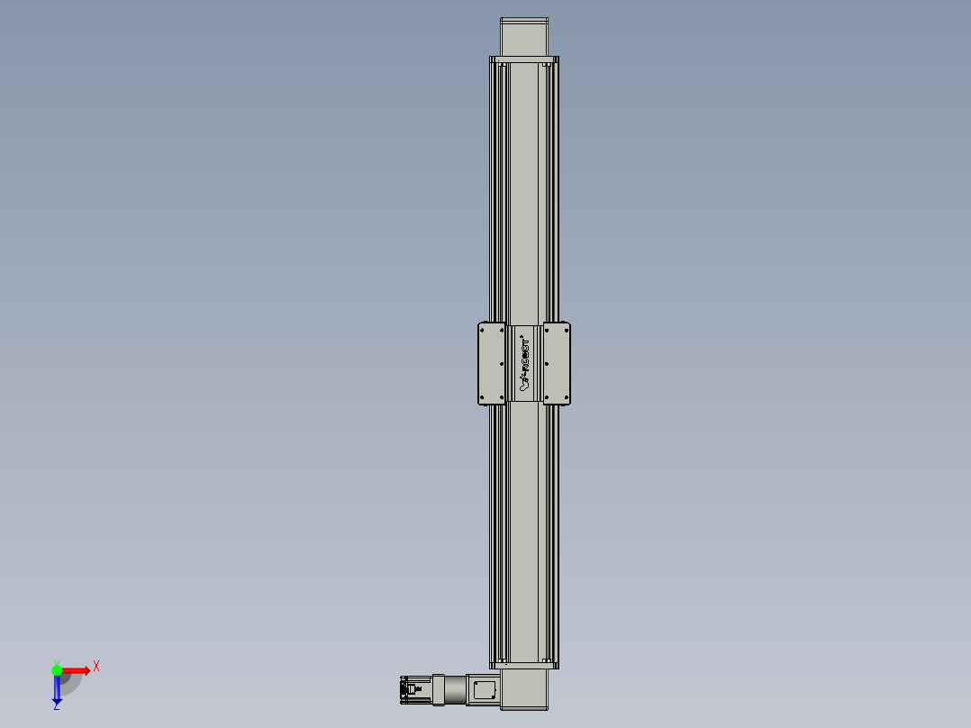 威洛博直线电机模组EB20-L224-S1450-R-ZP75-MS3-5K俯视图