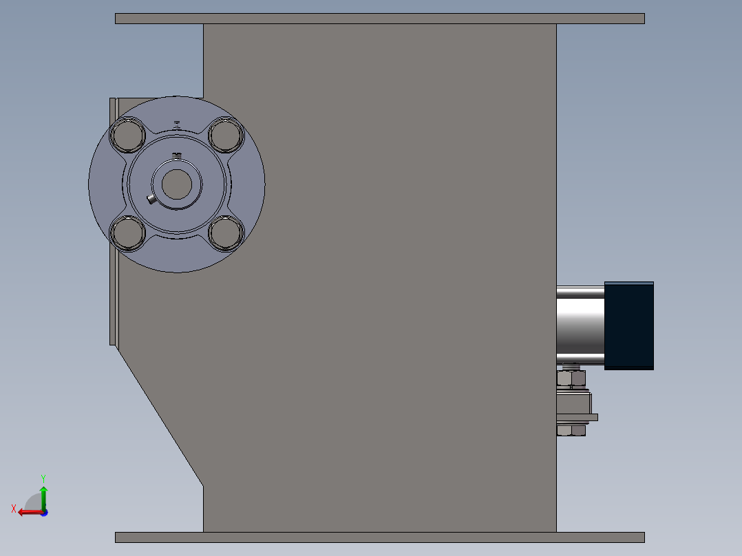 200翻板阀三维后视图
