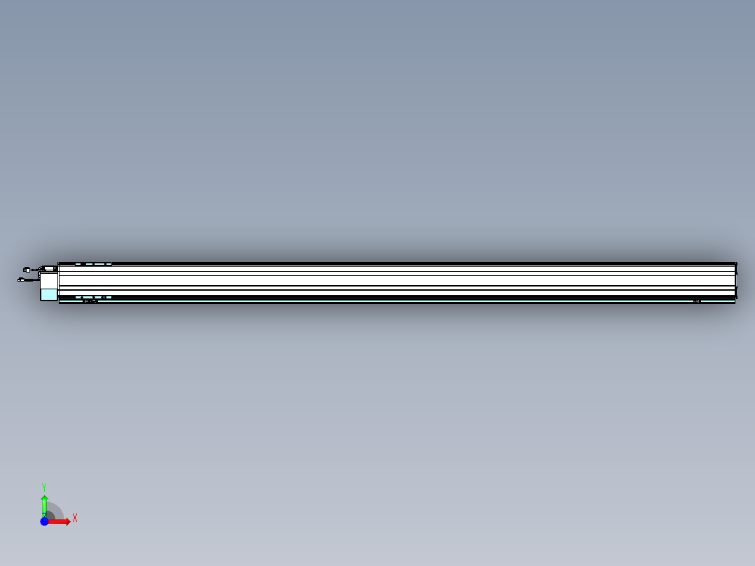 威洛博VBF同步带传动一般环境VBF14-L45-S2300-BLD-ZP40-C3前视图