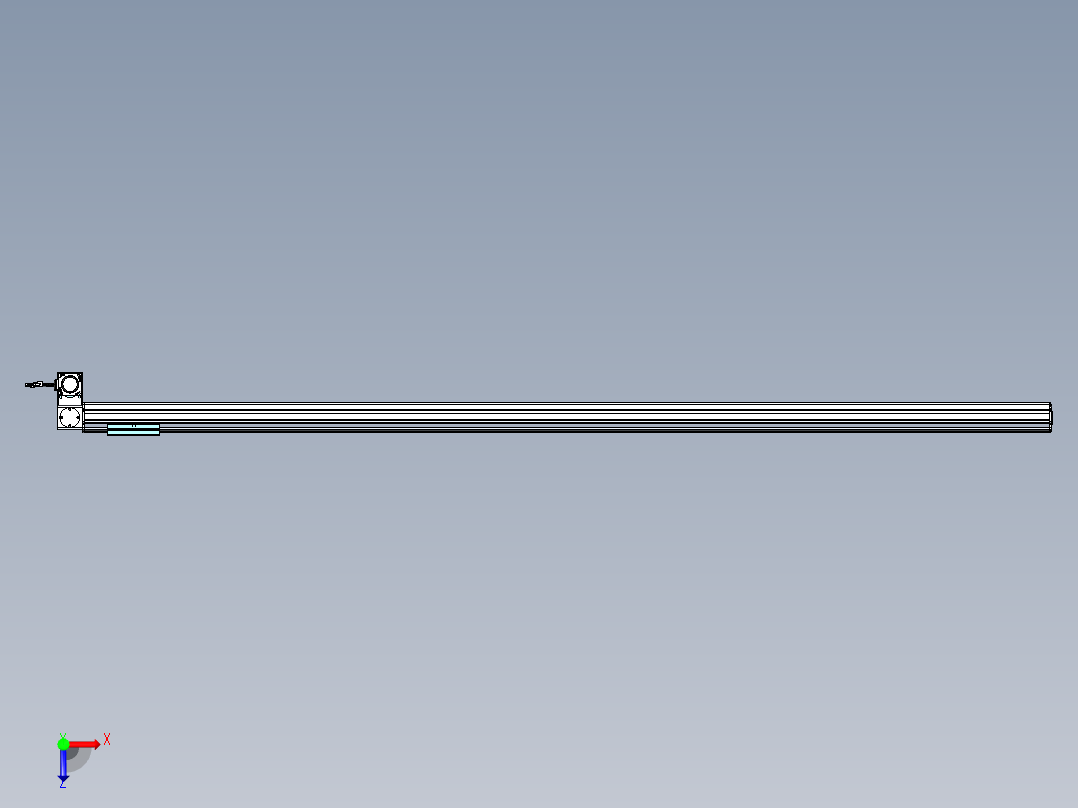威洛博VBF同步带传动一般环境VBF14-L45-S2300-BLD-ZP40-C3俯视图