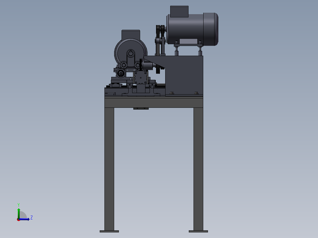自动除毛刺机左视图