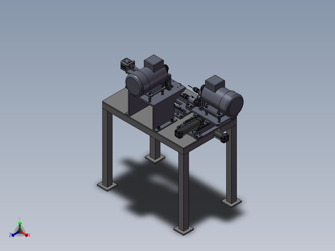 自动除毛刺机正等轴测图