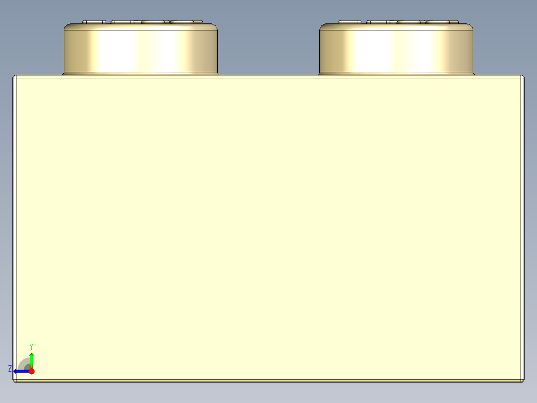 乐高套装 4421基本积木-4114319 - 3001 Tan Brick 2 x 4.STEP右视图