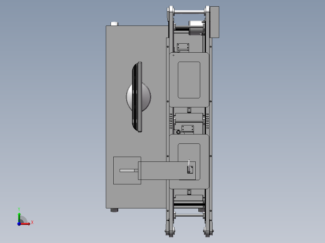 注塑产品外观自动检测设备前视图