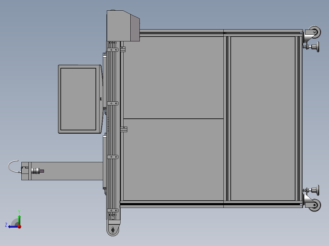 注塑产品外观自动检测设备右视图
