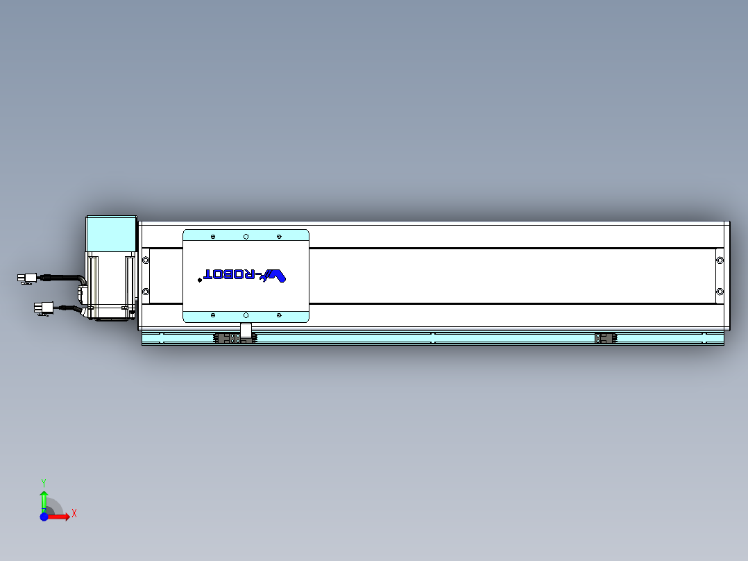 威洛博VBC同步带传动一无尘环境VBC14-L45-S450-BRU-ZP40-C3前视图