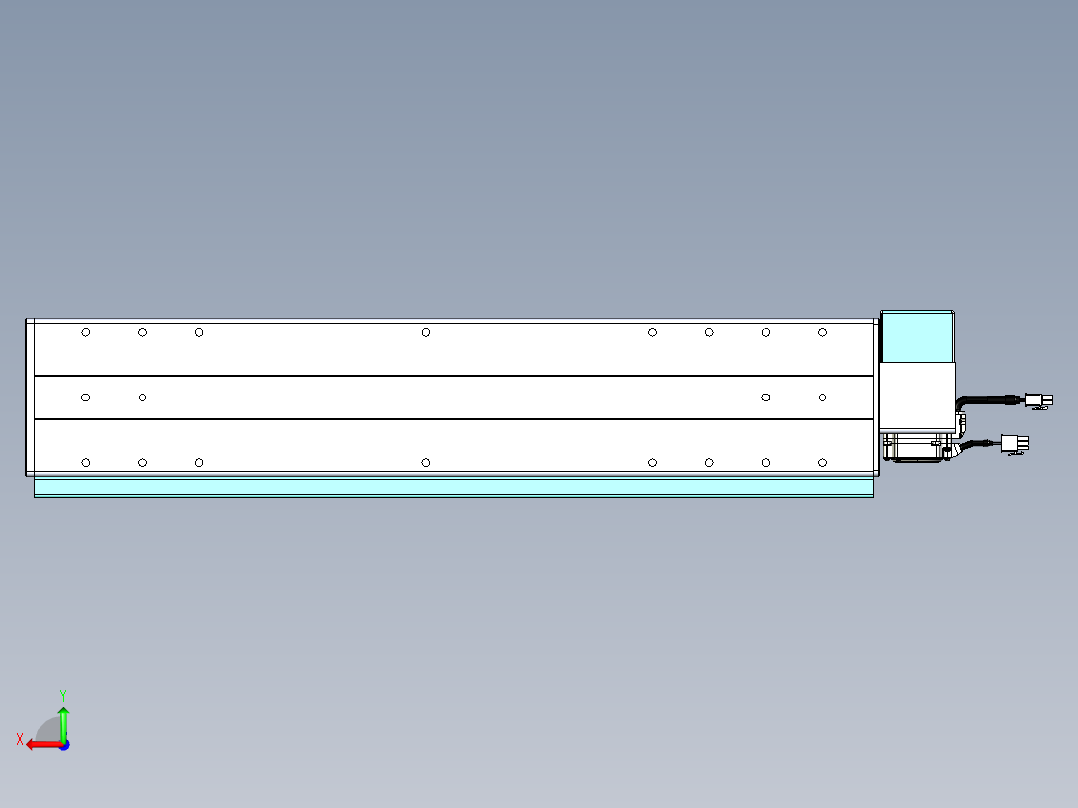 威洛博VBC同步带传动一无尘环境VBC14-L45-S450-BRU-ZP40-C3后视图