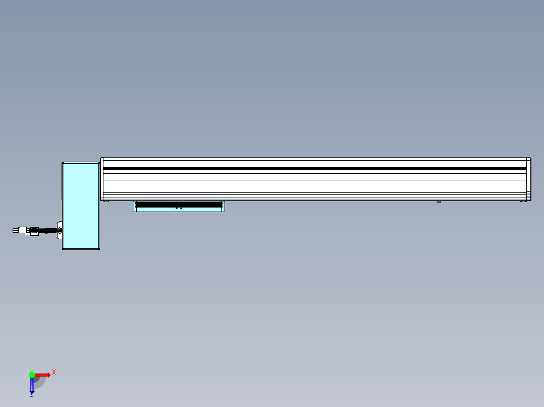 威洛博VBC同步带传动一无尘环境VBC14-L45-S450-BRU-ZP40-C3俯视图