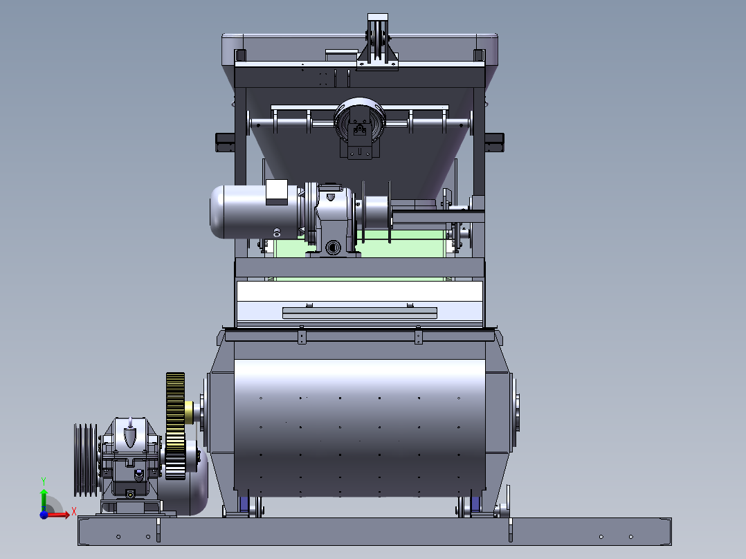 JS500A搅拌机前视图