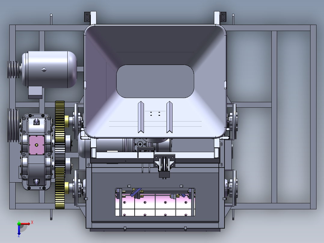 JS500A搅拌机俯视图