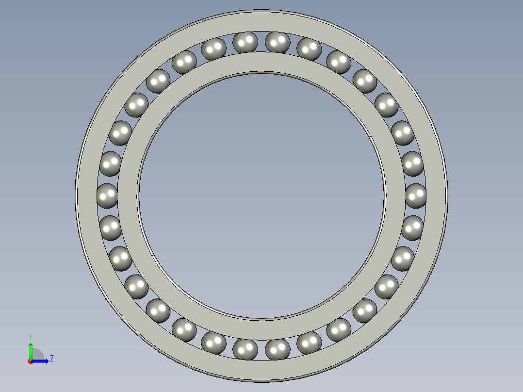 深沟球轴承16021左视图