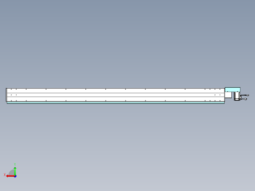 威洛博VBC同步带传动一无尘环境VBC14-L45-S1900-BR-ZP40-C3后视图