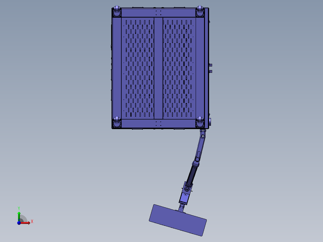 大理石机架前视图