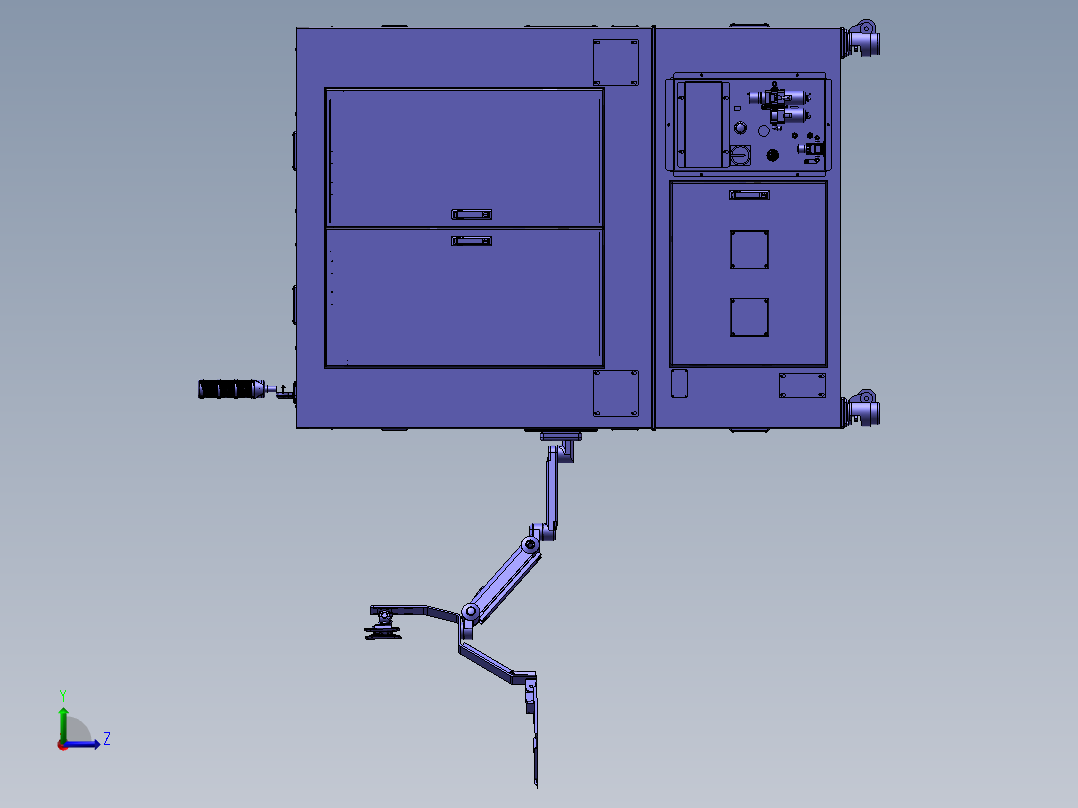 大理石机架左视图