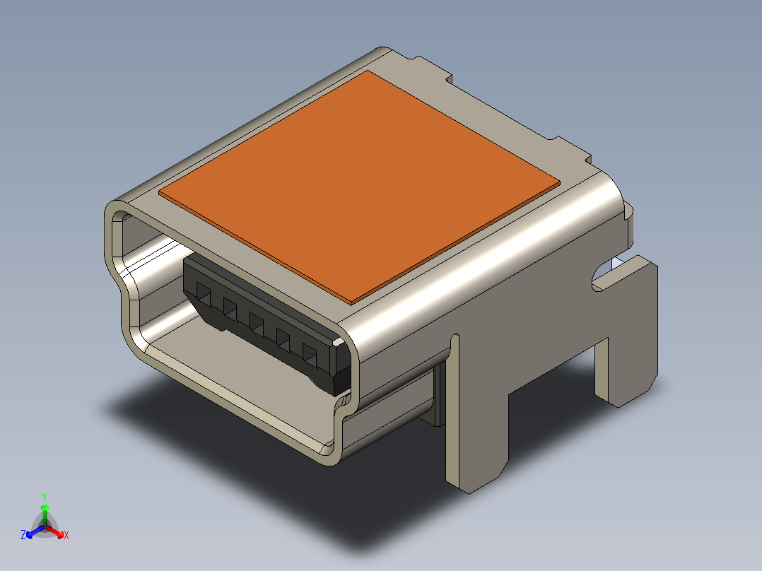 迷你USB正等轴测图