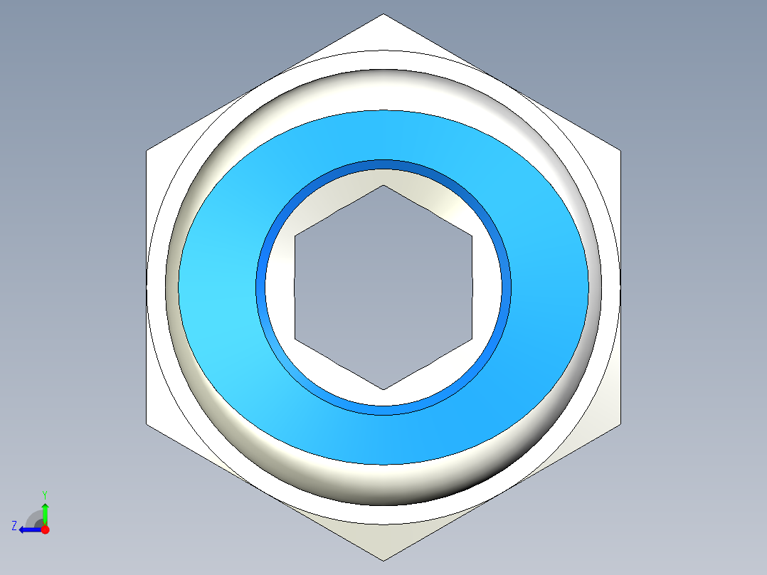 推入式连接接头右视图