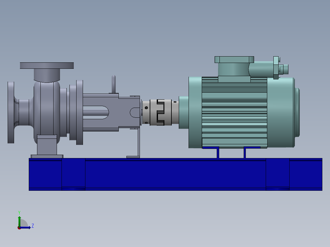离心式水泵左视图