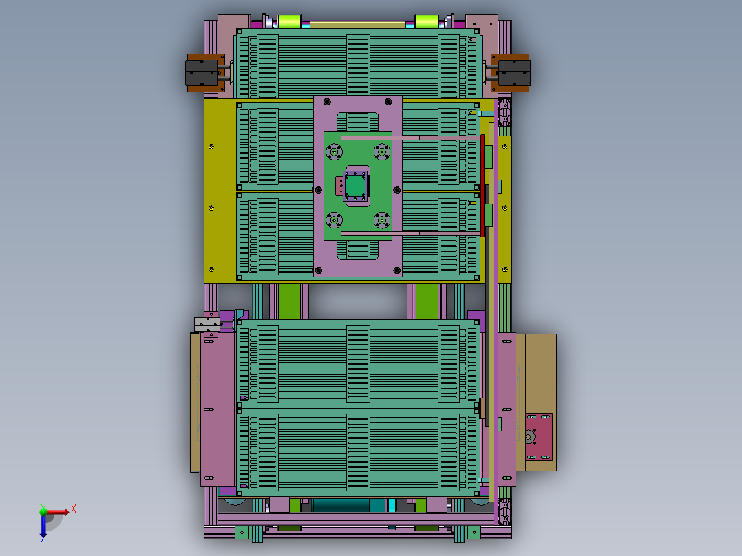 AB板给料机sw18可编辑俯视图