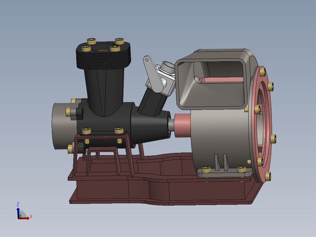 <span style='color: red'>发动机</span>鼓风机总成2