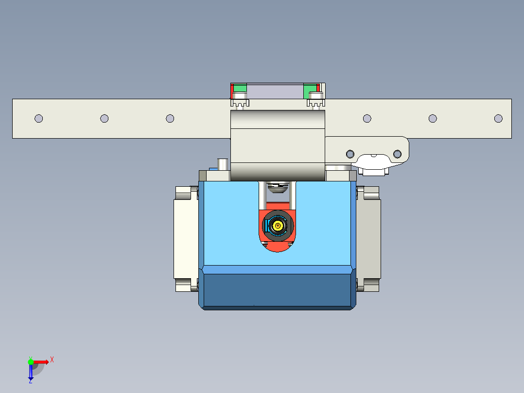 Creality Ender 7 X3d打印机打印头俯视图